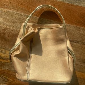 Samoe Style Gold /rose gold Faux Leather Shoulder Bag